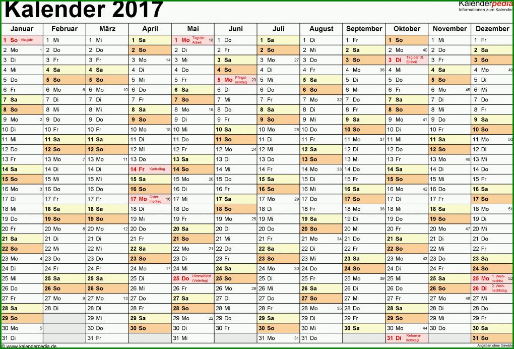 Staffelung Excel Vorlage Kalender 2017 3159x2143