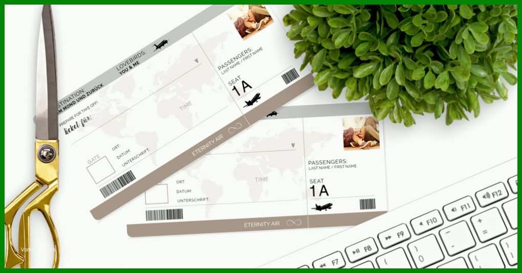 Hervorragen Flugticket Vorlage Download Kostenlos 1024x535