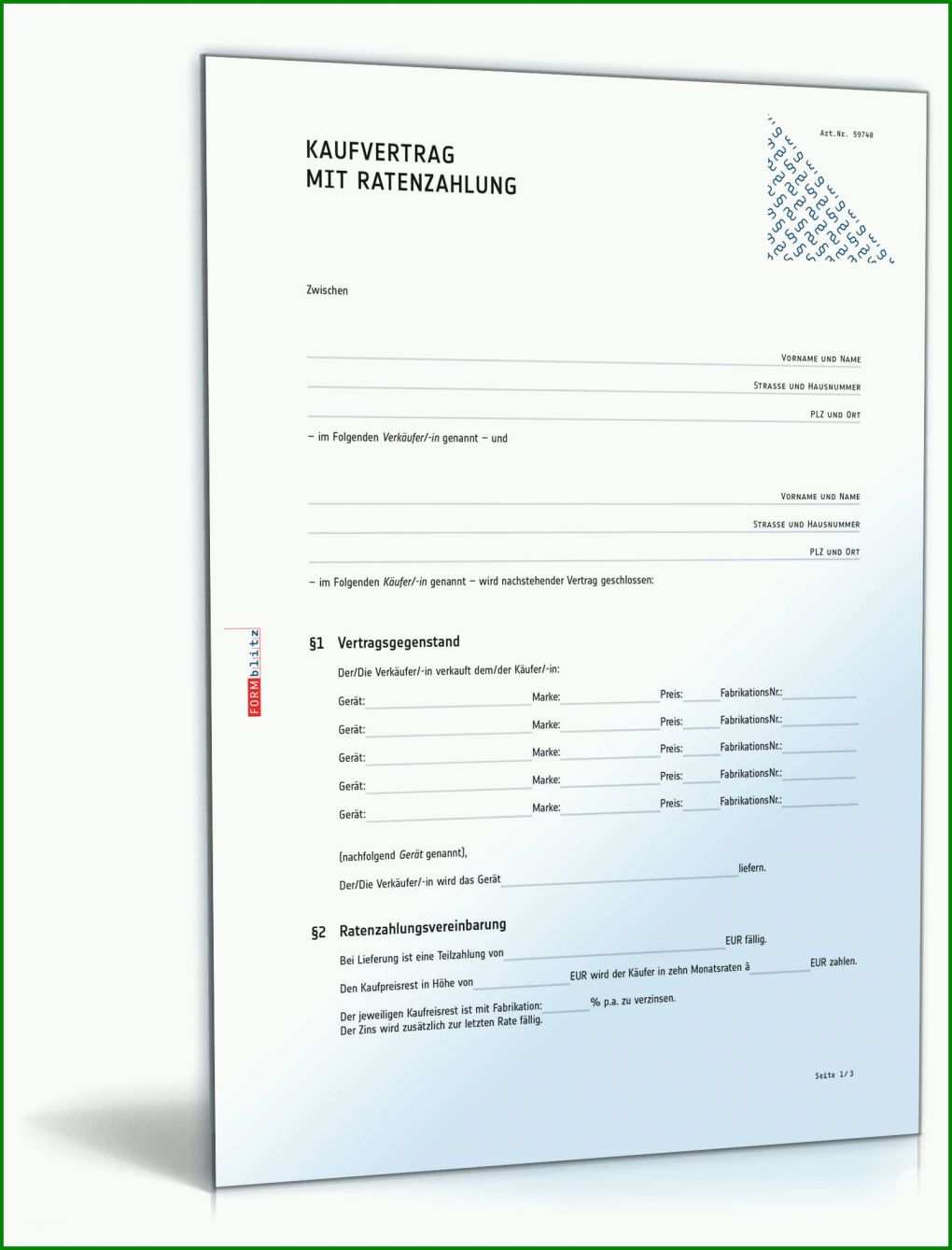 Exklusiv Ratenzahlungsvereinbarung Vorlage 1600x2100