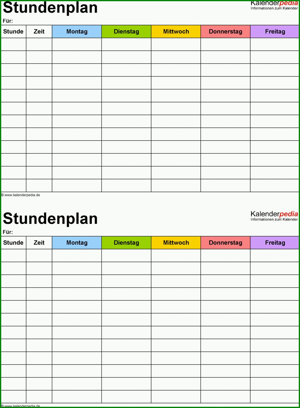 Sensationell Schulstundenplan Vorlage Excel 2222x3020