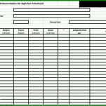 Hervorragen Stundenzettel Nachweis Vorlage 888x685