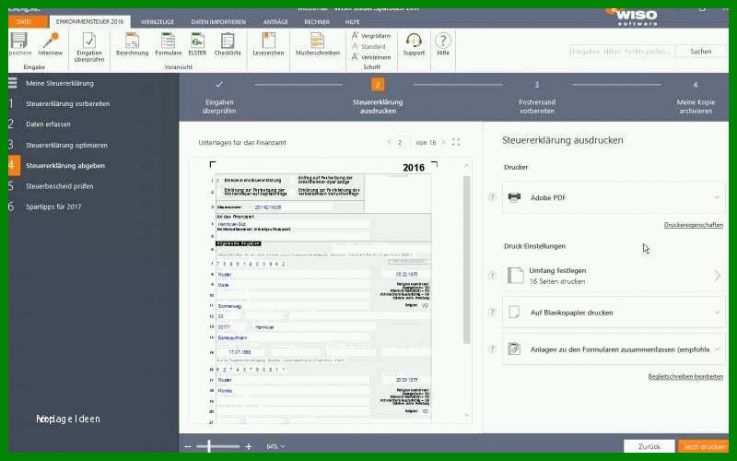 Beeindruckend Vorlage Steuererklärung 2017 800x500