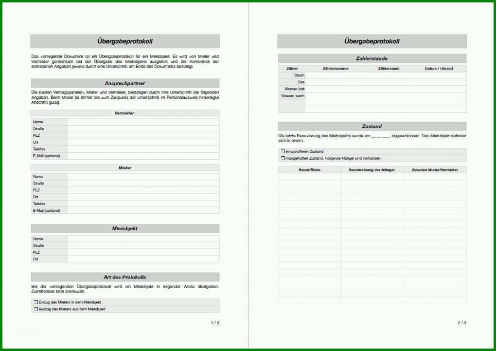 Hervorragend Abnahmeprotokoll Vorlage Word Kostenlos 1245x880