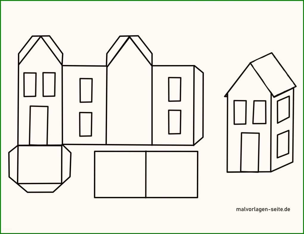 Papierhaus Basteln Vorlage Teil Der Haus Basteln Vorlage Pdf