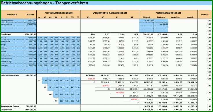 Phänomenal Betriebsabrechnungsbogen Vorlage 1280x674