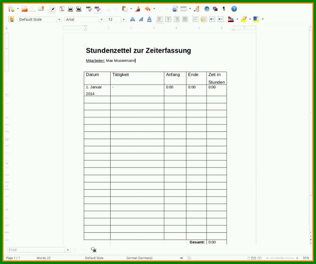 Am Beliebtesten Datev Zeiterfassung Mitarbeiter Vorlage 1180x986