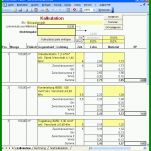 Auffällig Excel Vorlagen Handwerk Kalkulation Kostenlos 718x756