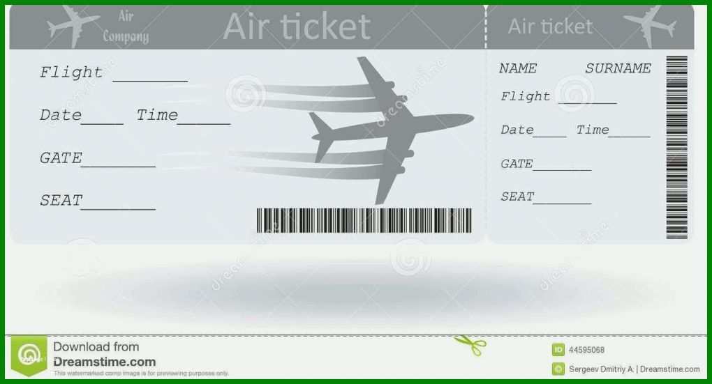 Bestbewertet Flugticket Vorlage Download Kostenlos 1300x702