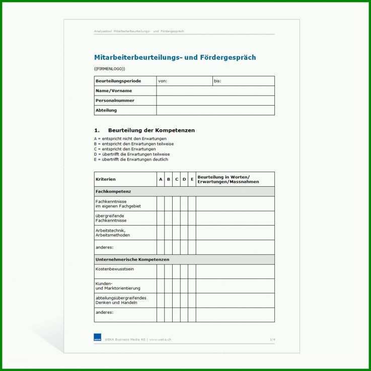 Singular Jährliches Mitarbeitergespräch Vorlage 1500x1500