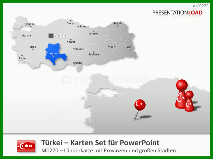 Erstaunlich Türkei Powerpoint Vorlage 727x545