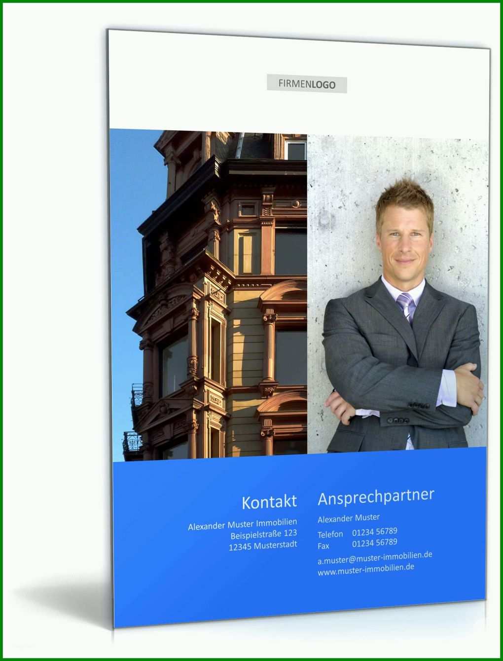 Unvergleichlich Immobilien Expose Vorlage Powerpoint 1600x2100