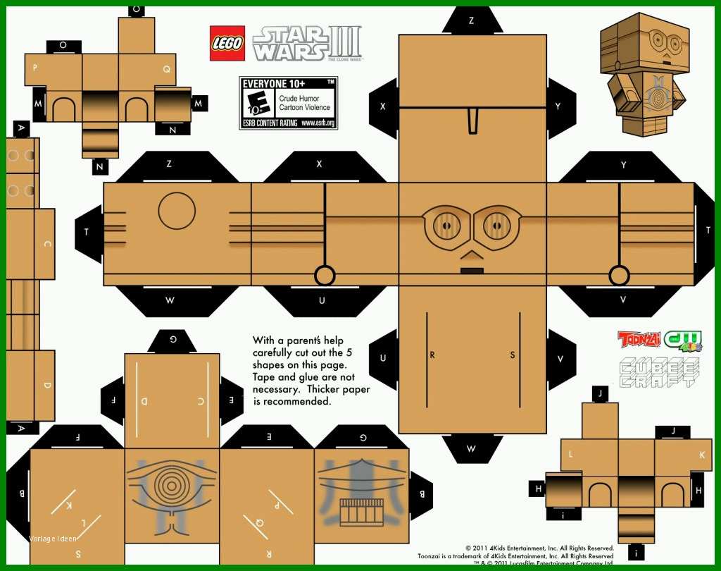 Allerbeste Papercraft Templates Guidance 341738 Vorlage Ideen