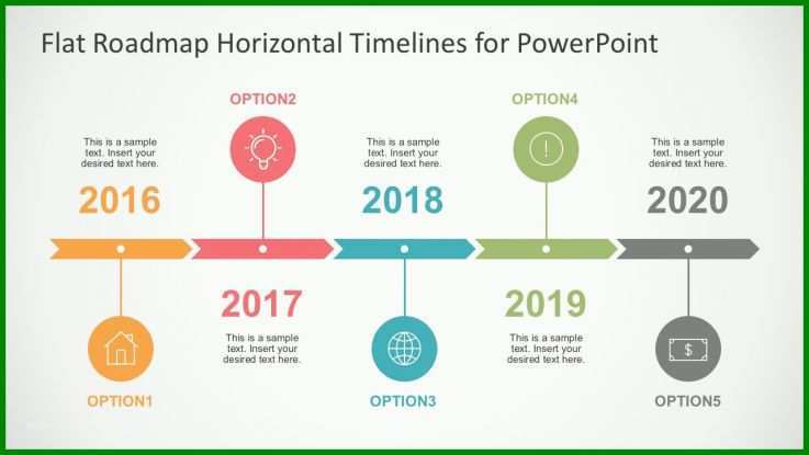 Perfekt Timeline Powerpoint Vorlage 1280x720