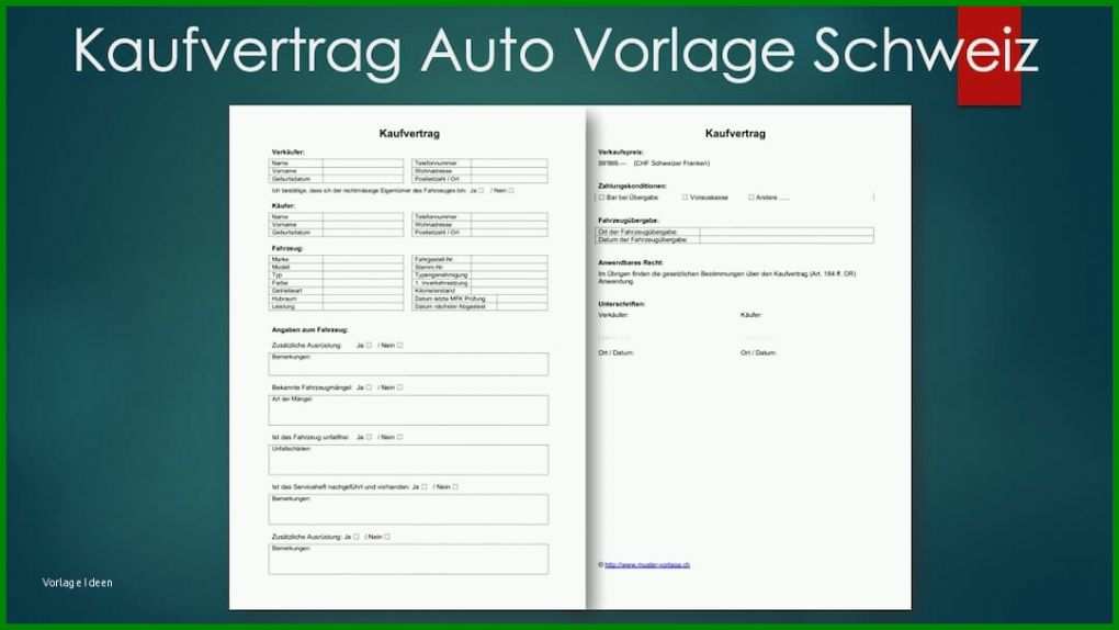 Überraschen Vorlage Kaufvertrag Auto 1080x608