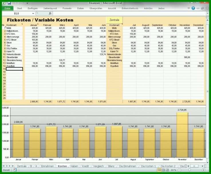 Limitierte Auflage Einnahmen Ausgaben Excel Vorlage Kostenlos 1010x833