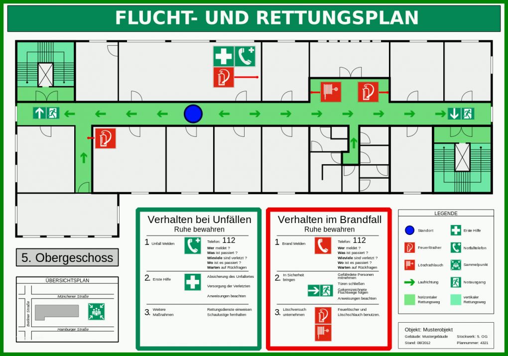 Am Beliebtesten Flucht Und Rettungsplan Vorlage 1280x897