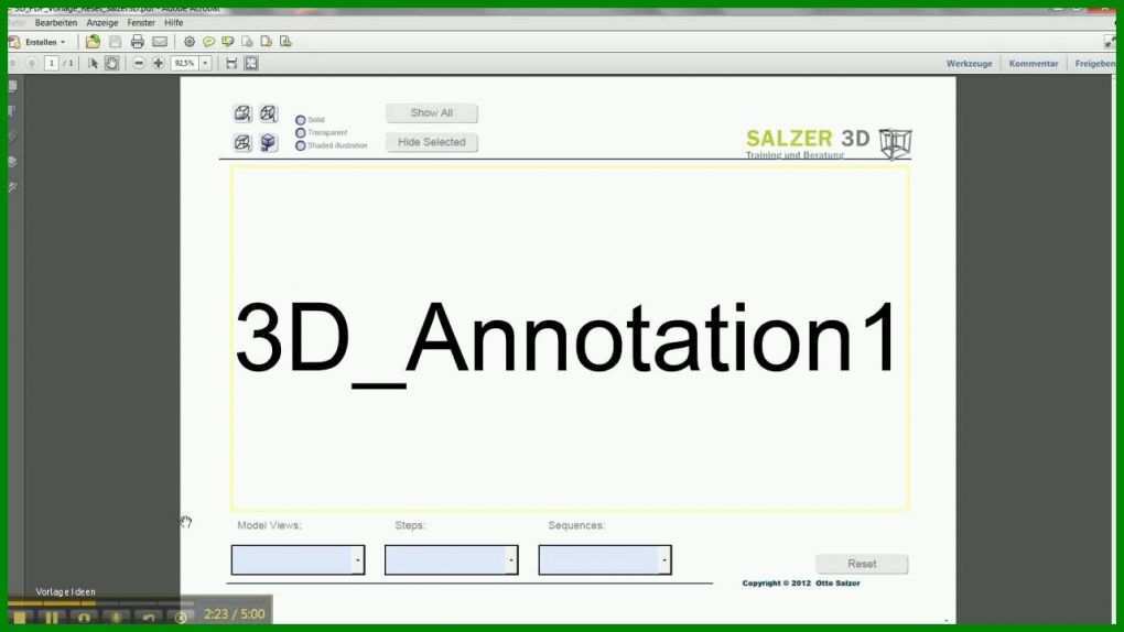 Sensationell Inventor 3d Pdf Vorlage Erstellen 1280x720