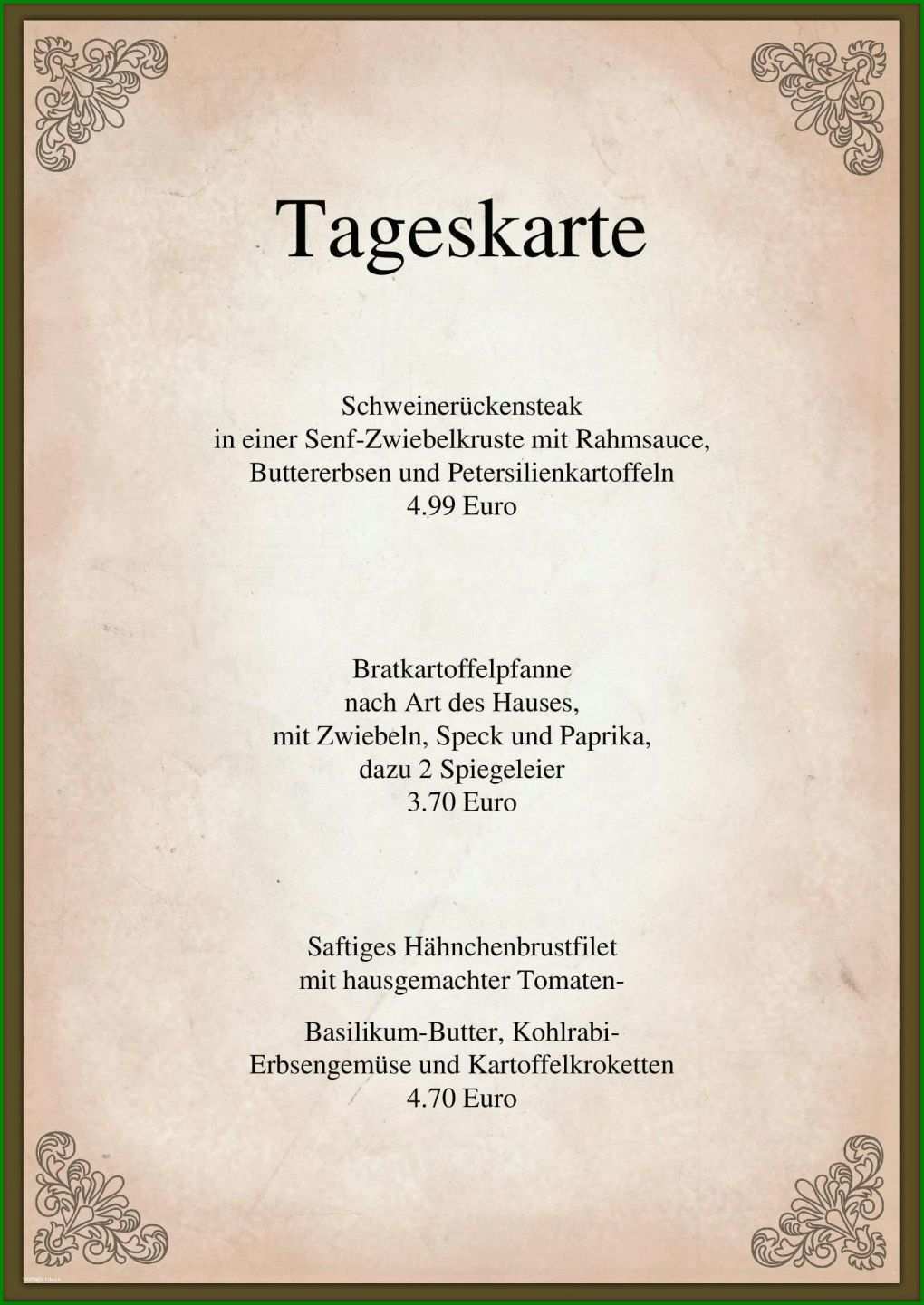 Fabelhaft Menükarte Vorlage Geburtstag 1660x2345