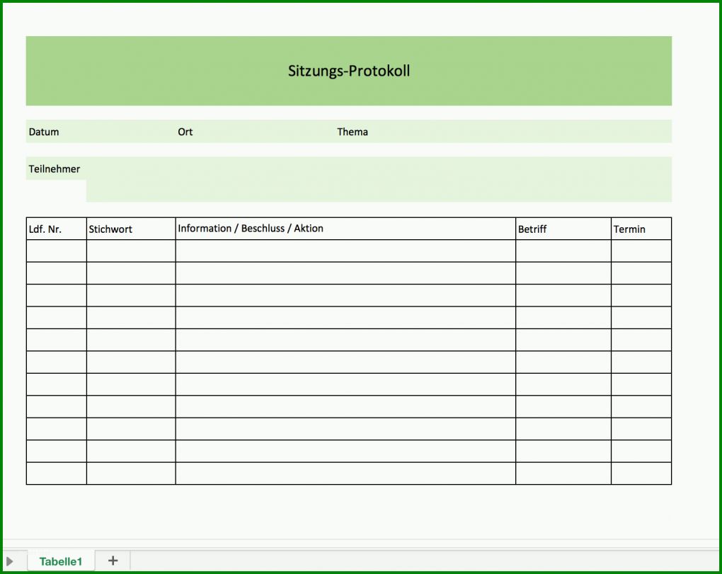 Hervorragend Protokoll Vorlage Word 1558x1238