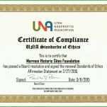 Staffelung Certificate Of Compliance Vorlage 3000x2294