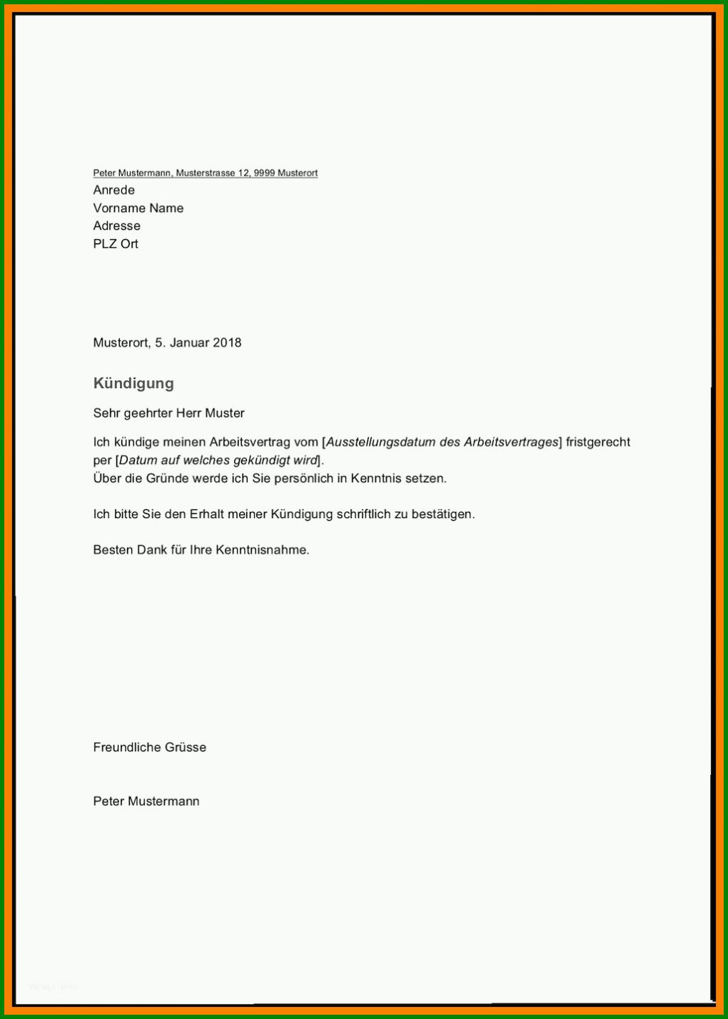 Bemerkenswert Kündigungsschreiben Postbank Vorlage 1026x1436