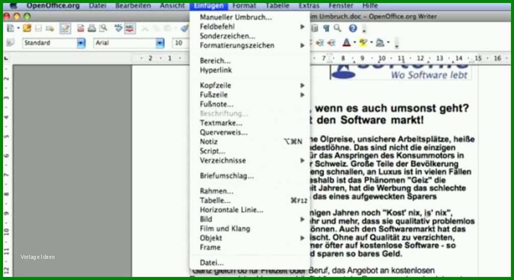 Exklusiv Untermietvertrag Vorlage Openoffice 1020x556