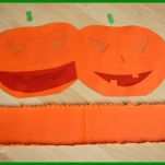 Halloween Papier Kürbis Aus tonpapier Basteln Teil Der Kürbislaterne Basteln Vorlage