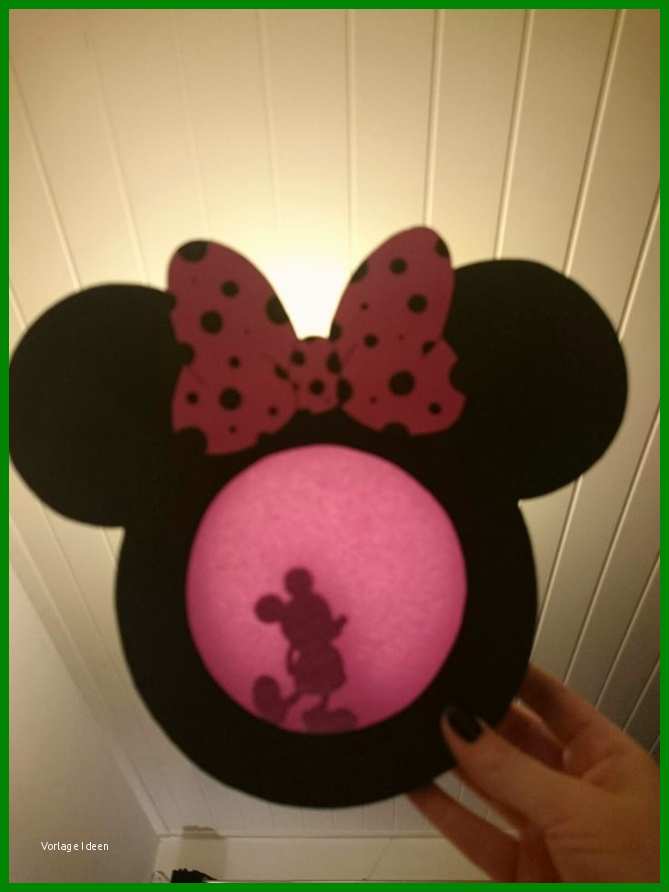 Minnie Mouse Lampion Basteln Teil Der Lampion Basteln Vorlage