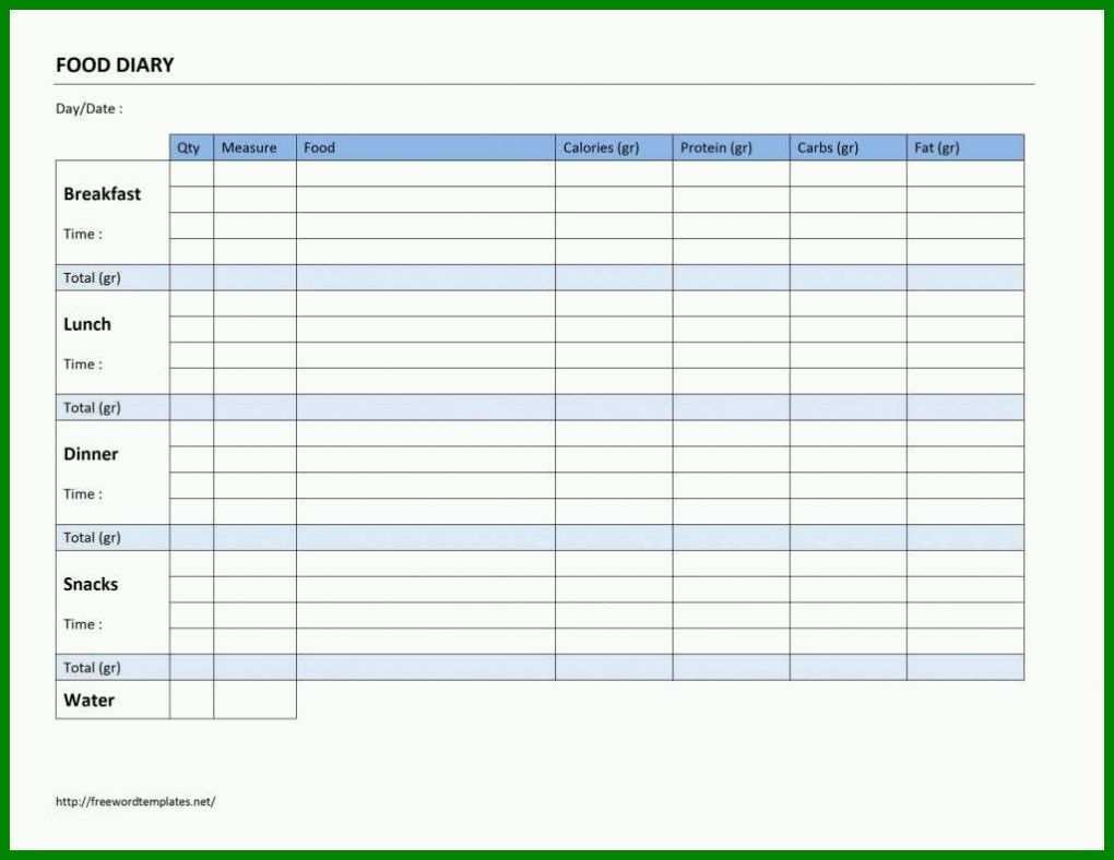 Neue Version Ernährungstagebuch Vorlage Excel 1024x791