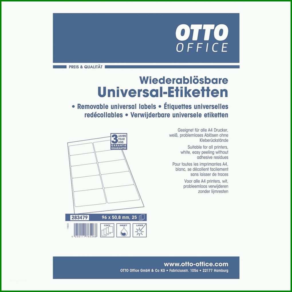 Ungewöhnlich Otto Office Universal Etiketten 23408 Vorlage 1200x1200