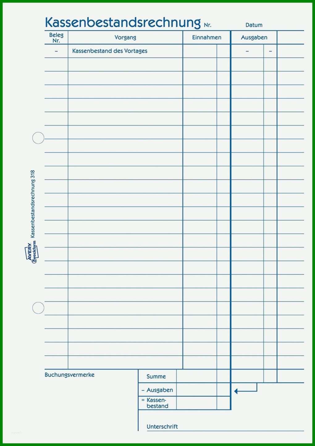 Beeindruckend Täglicher Kassenbericht Vorlage 1059x1500