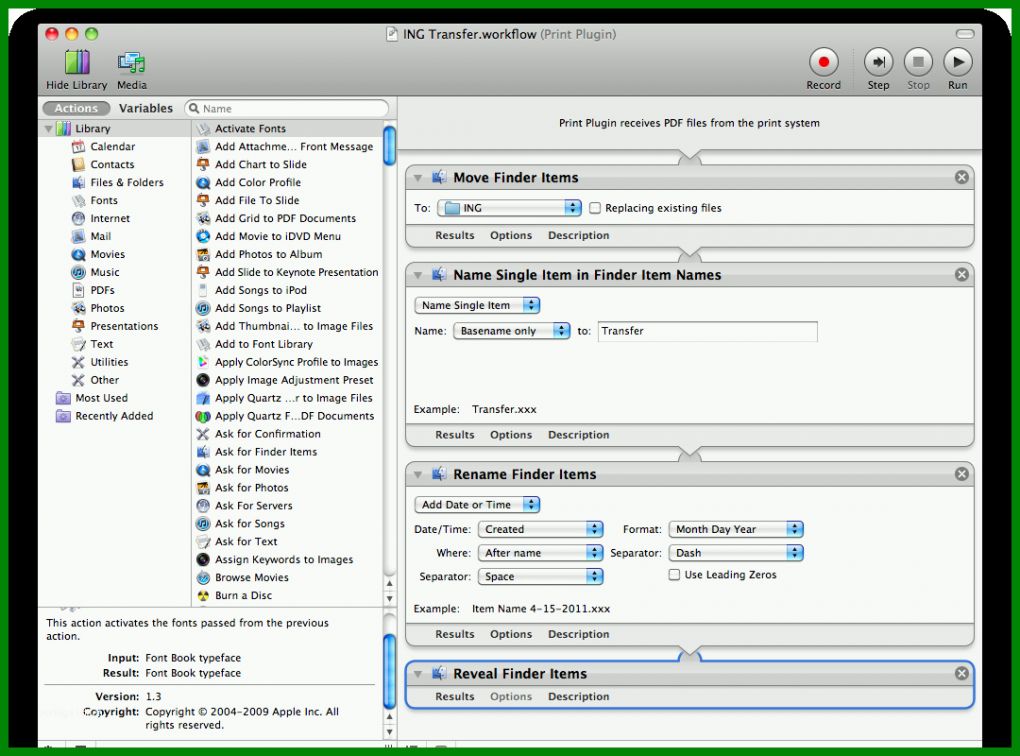 Faszinierend Automator Mac Vorlagen 1080x800