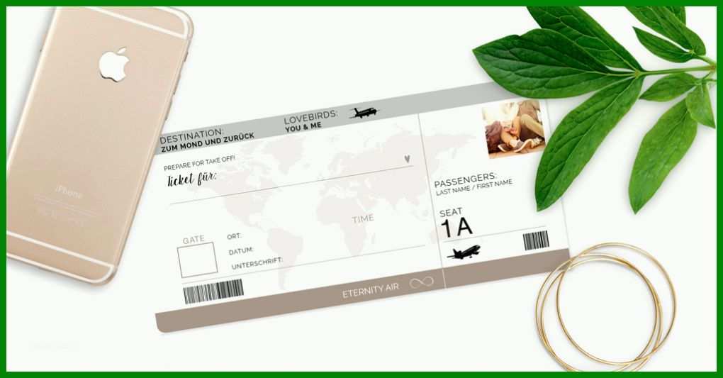 Kreativ Flugticket Vorlage Download Kostenlos 1024x535