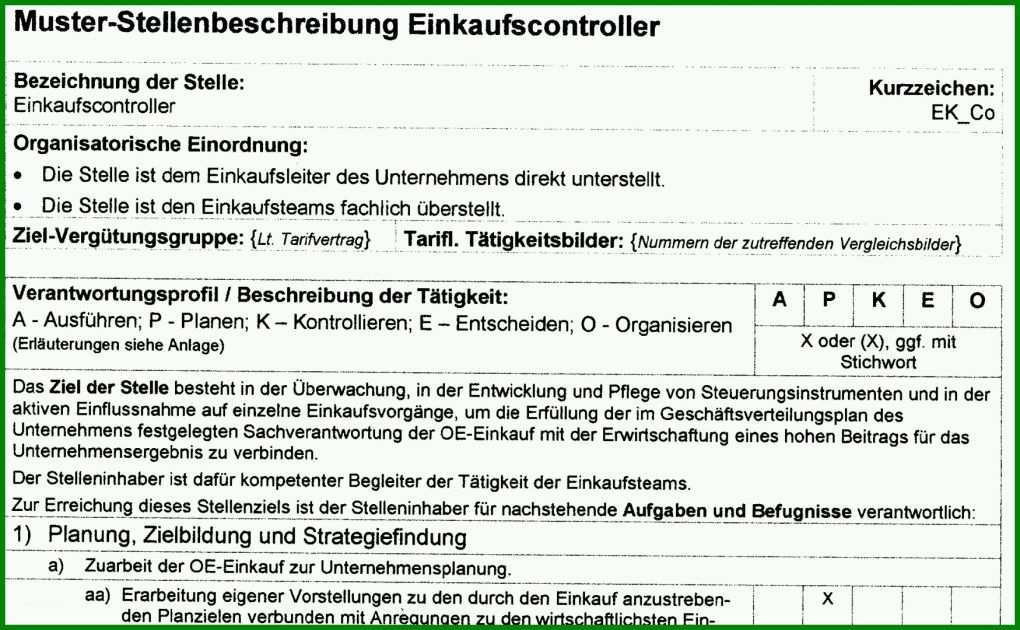 Exklusiv Stellenbeschreibung Vorlage 1749x1080