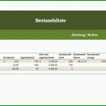 Phänomenal Warenbestand Excel Vorlage 1682x846