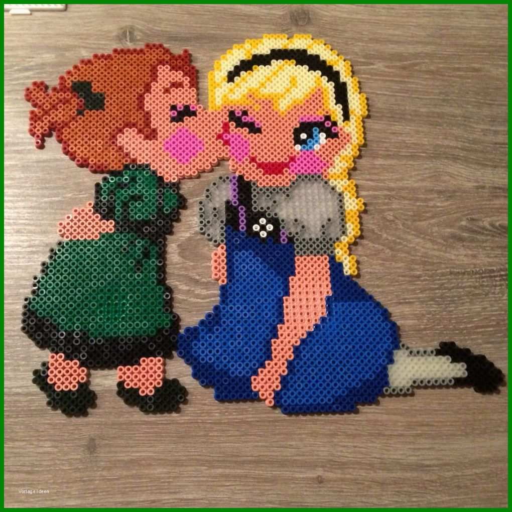 Schockierend Bügelperlen Vorlagen Elsa Und Anna 1136x1136