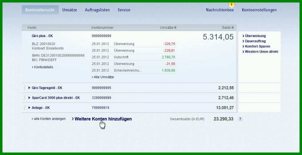 Ungewöhnlich Kündigungsschreiben Postbank Girokonto Vorlage 1095x561