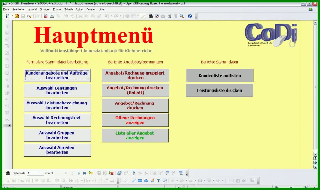 Schockierend Libreoffice Datenbank Vorlagen 1296x770