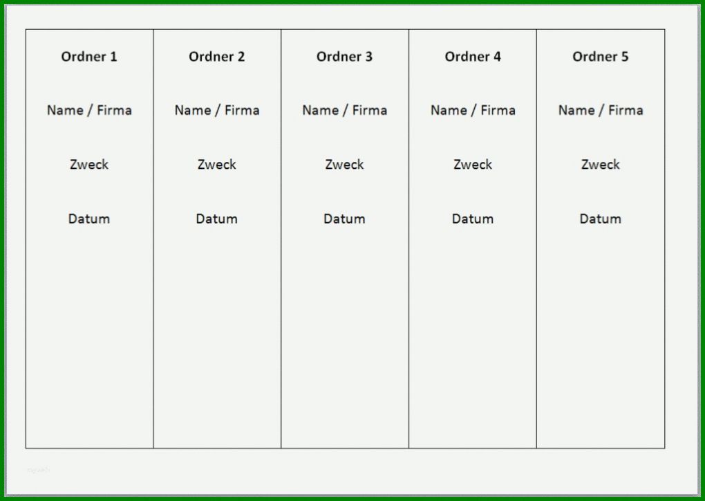 Staffelung ordner Etiketten Vorlage Excel 1024x727