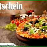 Moderne Pizza Gutschein Vorlage 780x522