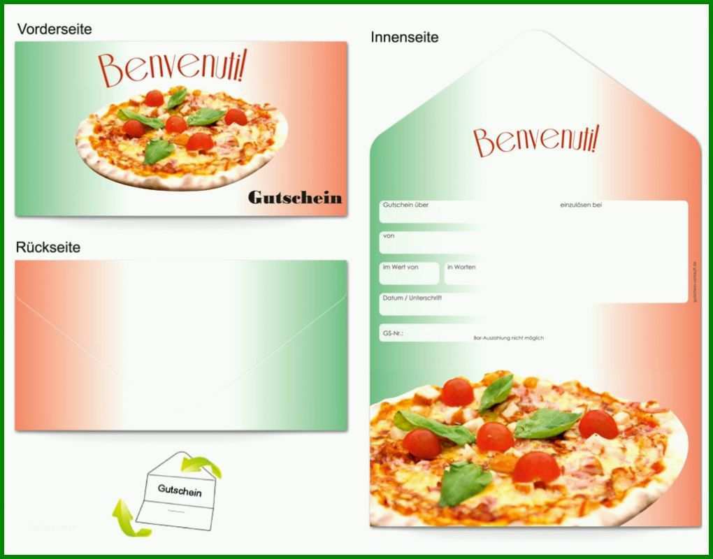 Unvergleichlich Pizza Gutschein Vorlage 1024x803