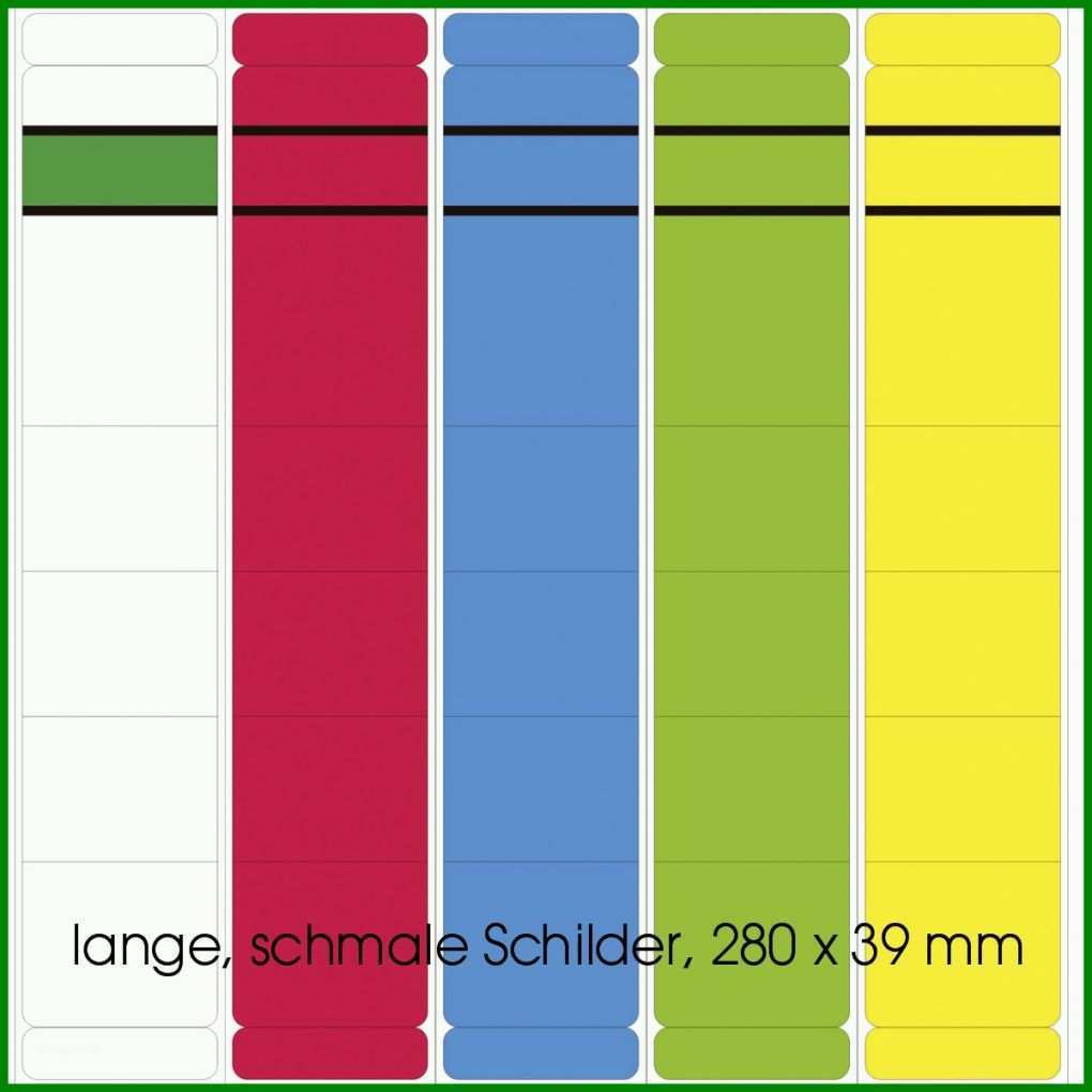 Erschwinglich Vorlage Rückenschilder Schmal 1200x1200