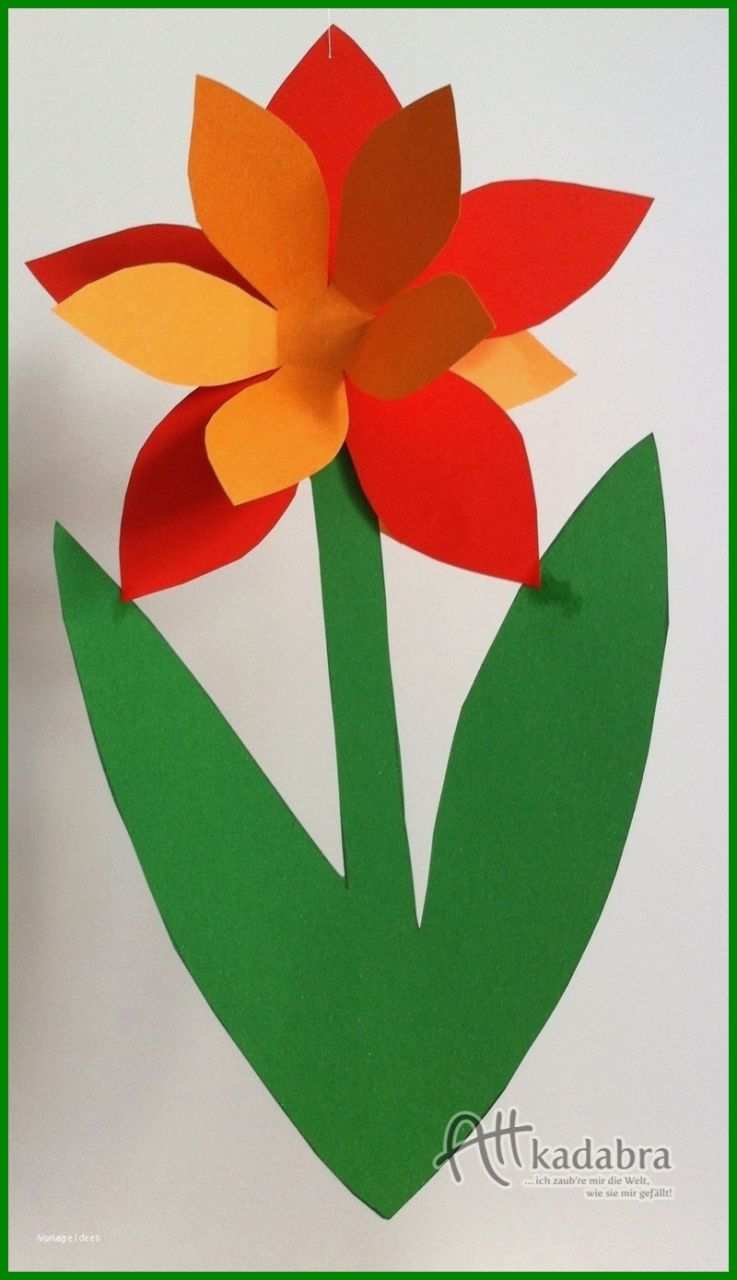 Tolle Blumen Basteln Mit Kindern Vorlagen 800x1389