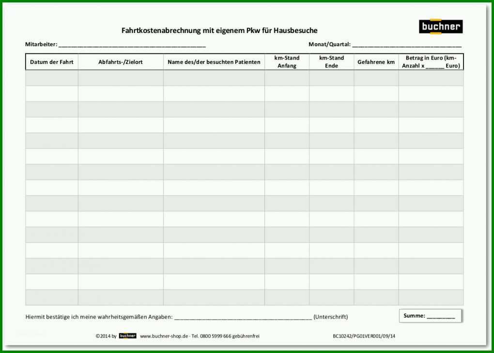 Erstaunlich Fahrtkostenabrechnung Vorlage 1199x856