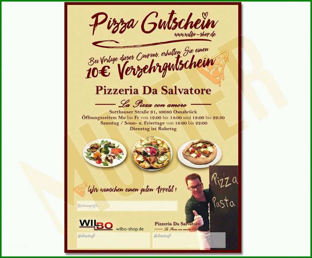 Hervorragen Pizza Gutschein Vorlage 1202x994