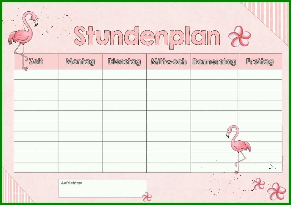 Perfekt Stundenplan Vorlage Mit Uhrzeit 1123x793