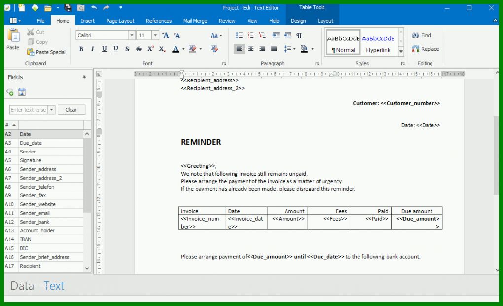 Limitierte Auflage Edi Texteditor Vorlagen 1089x662