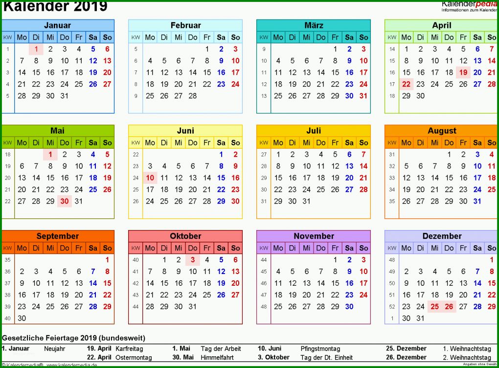 Außergewöhnlich Kalender 2019 Vorlage 1577x1163