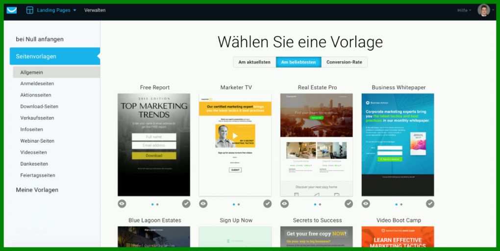 Beste Landingpage Vorlagen 1200x602