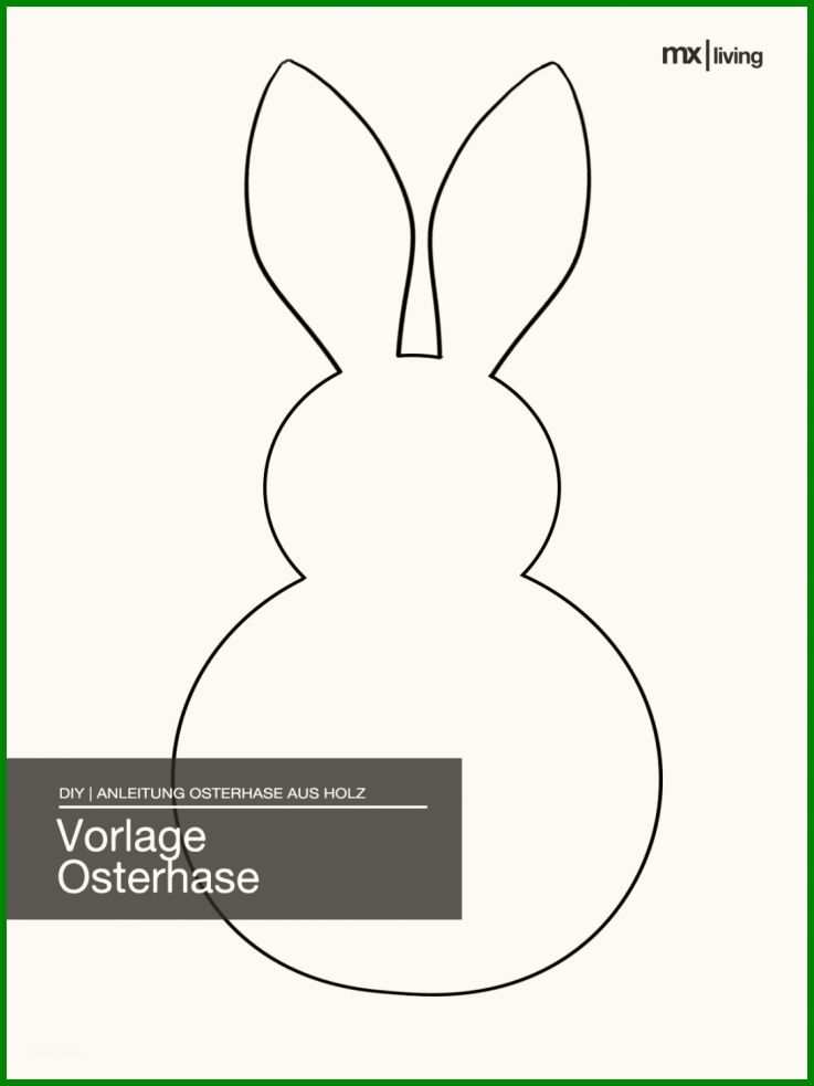 Diy Ostern Teil Der Osterhase Holz Basteln Vorlage